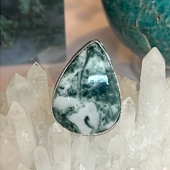 #571 Tree Agate Handcrafted Ring Size 5.5 NWOT - Picture 16 of 16